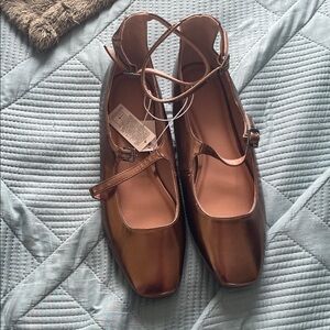 Old Navy Metallic Bronze Flats